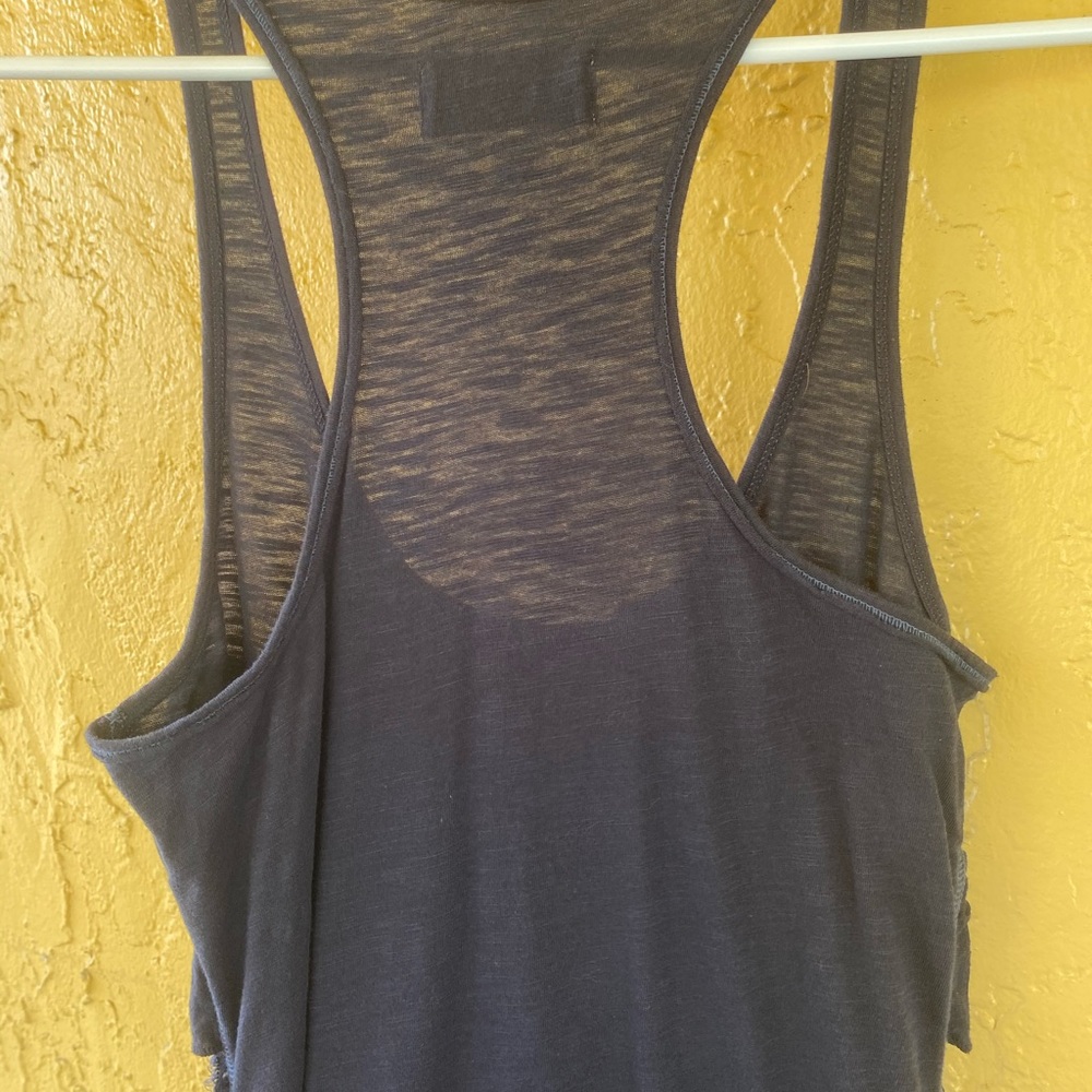 💝 Hollister Tank Top. Size Small. Ruffle. Blue - Picture 5 of 7